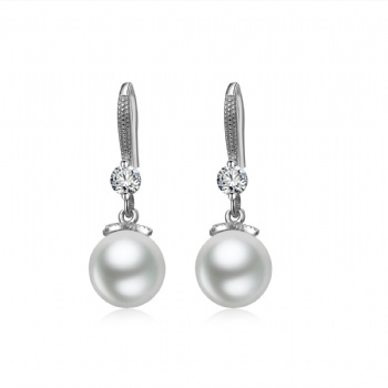Sterling silver pearl earrings YEH008