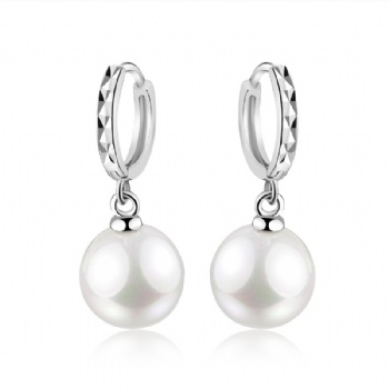 Sterling silver pearl earrings YEH068