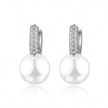 Sterling silver pearl earrings YEH072