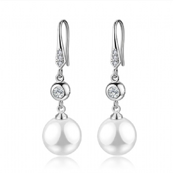 Sterling silver pearl earrings YEH067