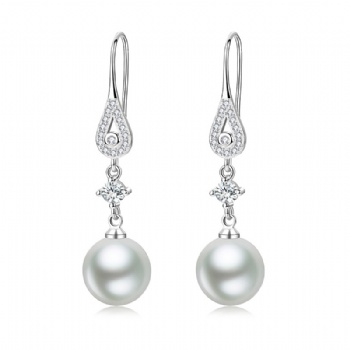 Sterling silver pearl earrings YEH132