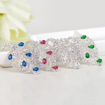 Cubic Zircon Brooch BR025