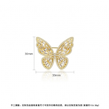 Cubic Zircon Brooch BR057