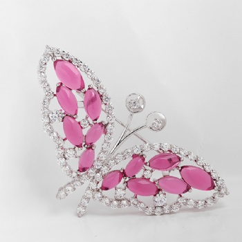 Cubic Zircon Brooch BR091