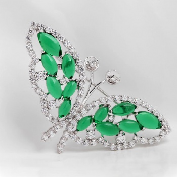 Cubic Zircon Brooch BR091