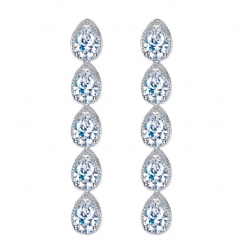 Wholesale Bridal Cubic-Zircon-Earrings-E1231