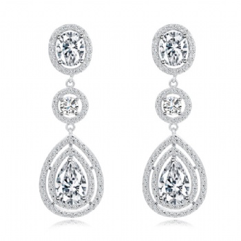 Bridal -jewelry-Cubic-Zircon-Earrings-E1255