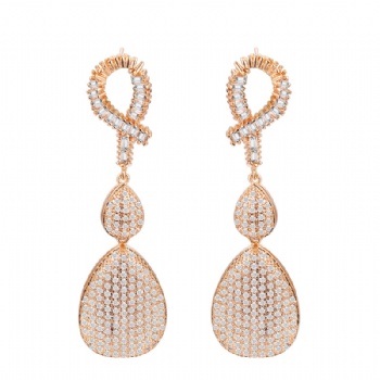 Cubic Zircon Earrings E1206