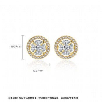 Bridal-jewelry-Cubic-Zircon-Earrings -E1326
