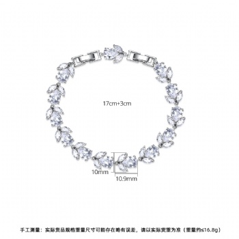 Bridal-Cubic-Zircon-Bracelets-B355