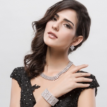 Bridal-Cubic-Zircon-Necklace-N1311