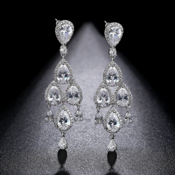 Bridal-Jewelry-Cubic-Zircon-Earrings-E1639
