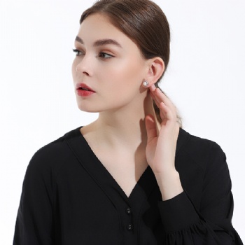 Sterling silver pearl earrings SE130