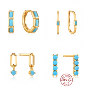 Fashion-Sterling-Silver--Earrings--NE86