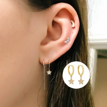 Fashion-Sterling-Silver--Earrings--NE112
