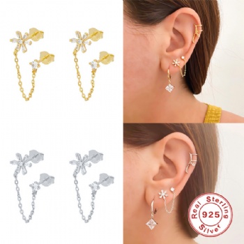 Fashion-Sterling-Silver--Earrings--NE117