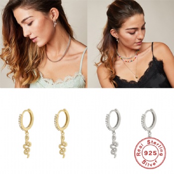 Fashion-Sterling-Silver- Earrings -NE60