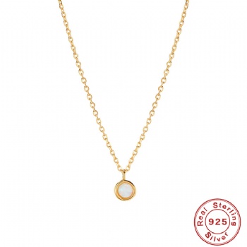 Fashion Ins Sterling  Silver Necklace  NN25