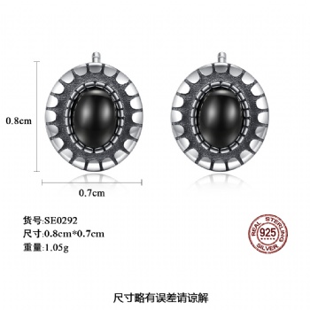 925 thai silver earring TS0206