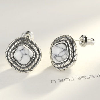 925 thai silver earring TS0208