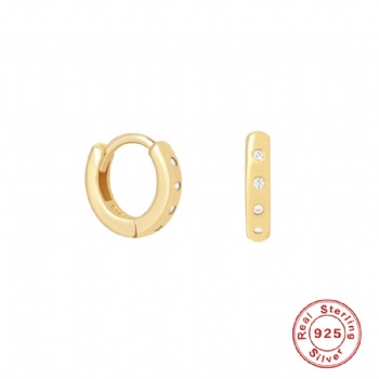 fashion-sterling-silver-hoop-earrings-Hoop NE2307