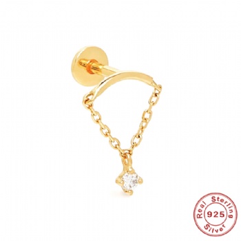 fashion-sterling-silver-hoop-earrings-Hoop NE2310