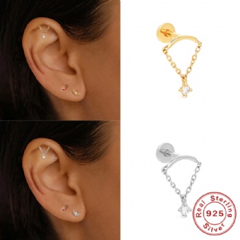 fashion-sterling-silver-hoop-earrings-Hoop NE2310