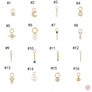 -fashion-sterling-silver- DIY earrings Pendants -NE2363