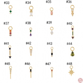 -fashion-sterling-silver- DIY earrings Pendants -NE2363