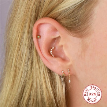 Fashion-Sterling-Silver-  Earrings  -NE2365