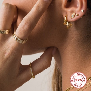 Fashion-Sterling-Silver-  Earrings  -NE2374