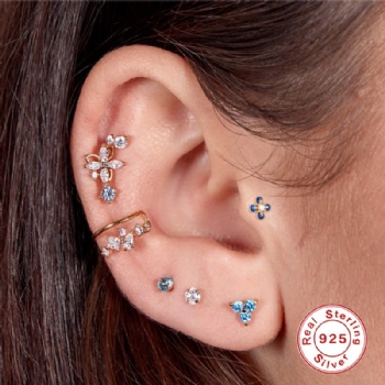 Fashion-Sterling-Silver-  Earrings  -NE2376