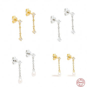 Fashion-Sterling-Silver-  Earrings  -NE2377