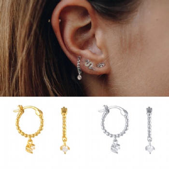 Fashion-Sterling-Silver-  Earrings  -NE2386