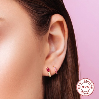 Fashion-Sterling-Silver-  Earrings  -NE2391