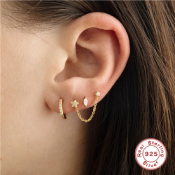 Fashion-Sterling-Silver-  Earrings  -NE2395