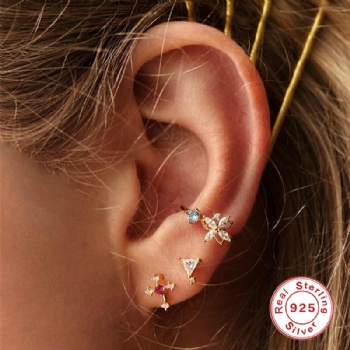 Fashion-Sterling-Silver-  Earrings  -NE2395