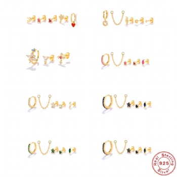Fashion-Sterling-Silver-  Earrings  -NE2395