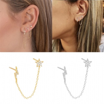Fashion-Sterling-Silver- Earrings -NE28