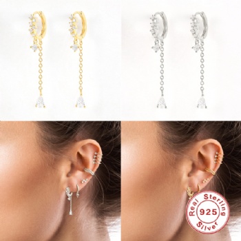 Fashion-Sterling-Silver- Earrings -NE29