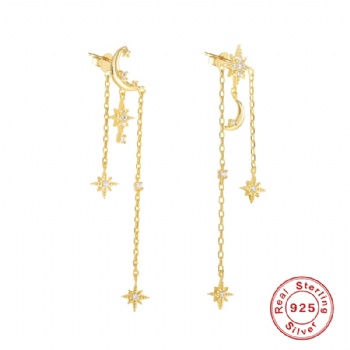 Fashion-Sterling-Silver- Earrings -NE34
