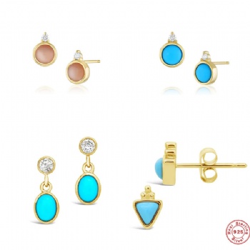 Fashion-Sterling-Silver- Earrings -NE35