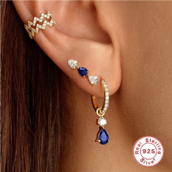 Fashion-Sterling-Silver- Earrings -NE37