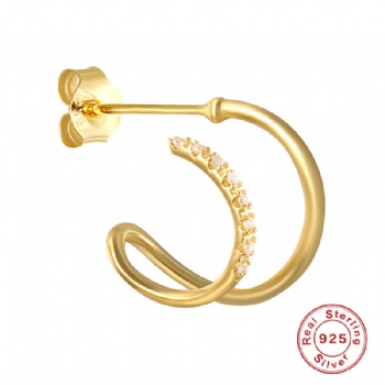 Fashion-Sterling-Silver- Earrings -NE42
