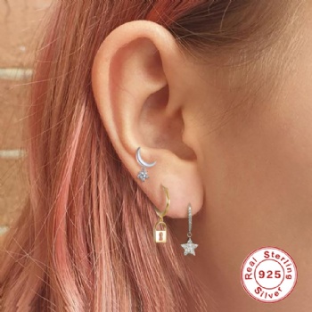 Fashion-Sterling-Silver- Earrings -NE45