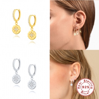 Fashion-Sterling-Silver- Earrings -NE48